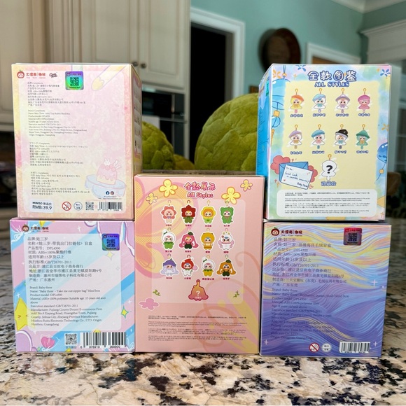 Set of Five Assorted Baby Three Blind Boxes - New Sealed - Picture 2 of 7